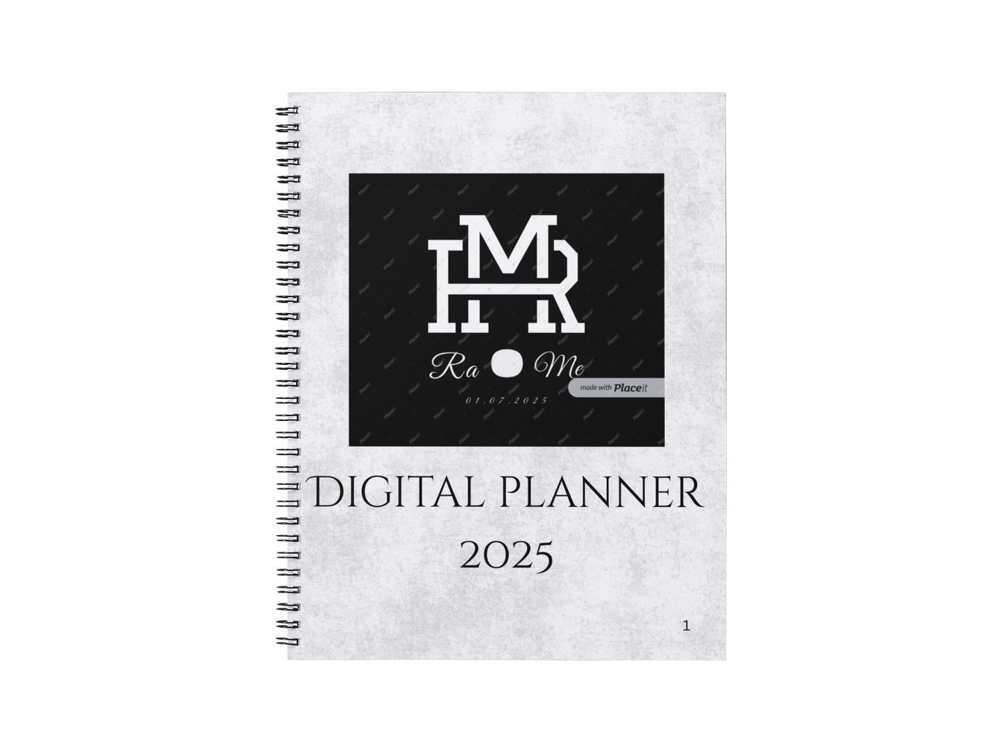 Minimalist 2025 Calendar – 12 Months Digital Download